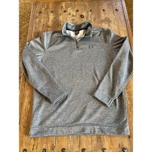 Under Armour Golf Storm 1/4 Zip Sweatshirt Pullover Fleece Gray Mens XL Tall EUC